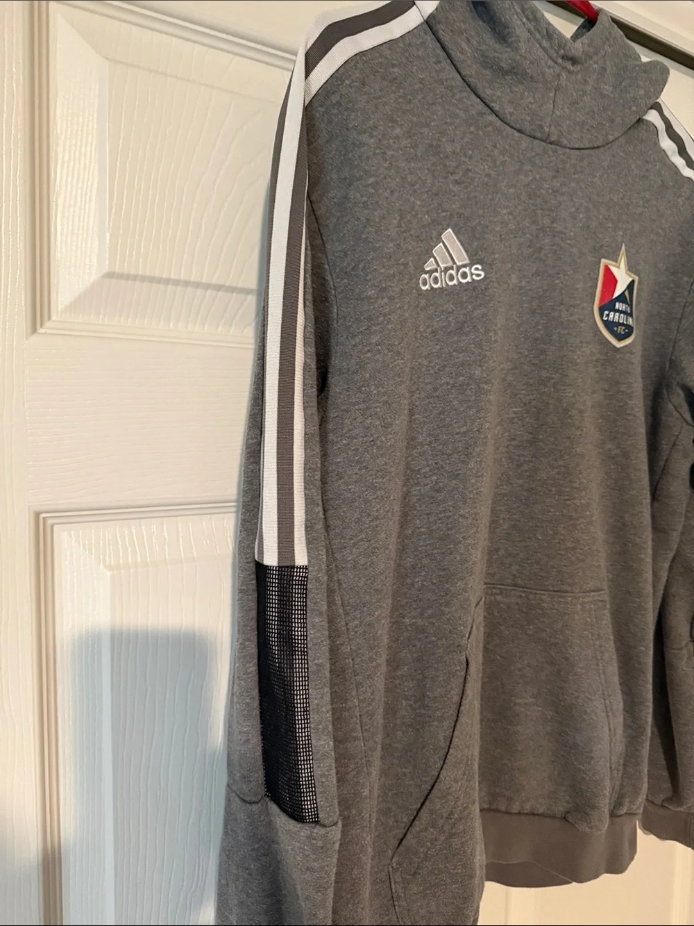adidas Gray North Carolina FC Soccer Pullover